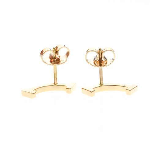 T Smile Pendant Necklace 18K Rose Gold Earrings 18K Rose Gold