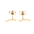 T Smile Pendant Necklace 18K Rose Gold Earrings 18K Rose Gold