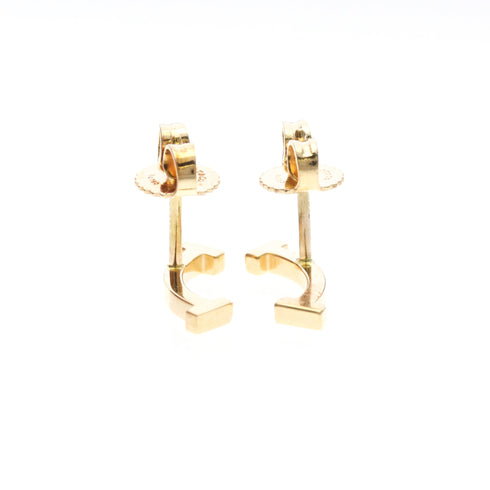 T Smile Pendant Necklace 18K Rose Gold Earrings 18K Rose Gold