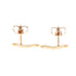 T Smile Pendant Necklace 18K Rose Gold Earrings 18K Rose Gold