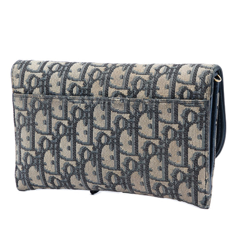 Saddle Chain Wallet Oblique Canvas