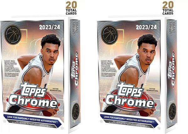 2023-24 Topps Chrome Basketball Hanger Box (2x Lot)