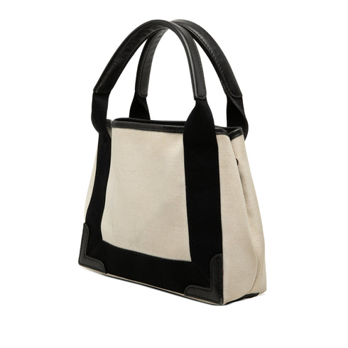 Navy Cabas Canvas and Leather XS