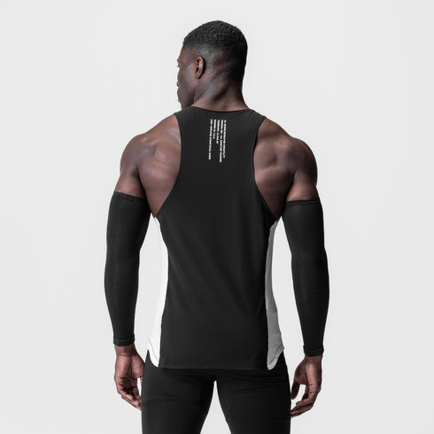 0949. Laser-Vent™ Singlet Tank - Black/White