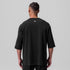 1086. Supima® 3/4-Sleeve Oversized Tee - Black