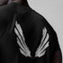 0839. 3D-Lite® 2.0 Lycra® Fitted Tee - Black "Brush Wings"