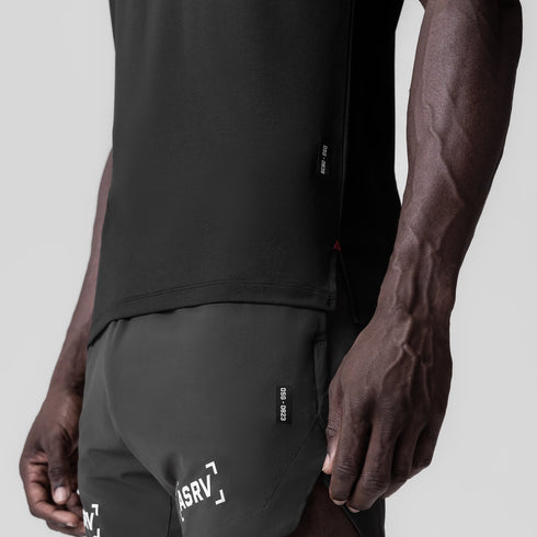 0839. 3D-Lite® 2.0 Lycra® Fitted Tee - Black "Brush Wings"