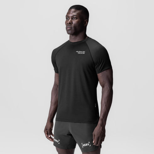 0839. 3D-Lite® 2.0 Lycra® Fitted Tee - Black "Brush Wings"
