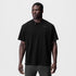 0797. Tech Essential™ Relaxed Tee - Black/Black "Brush Wings/ASRV"
