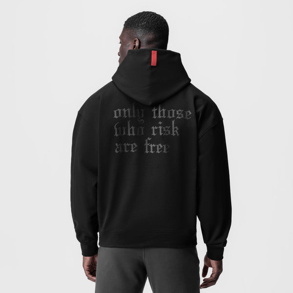 0874. Tech-Terry™ Zip Pocket Hoodie - Black/Black "OTWR"