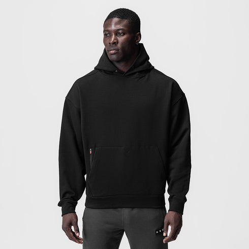 0874. Tech-Terry™ Zip Pocket Hoodie - Black/Black "OTWR"