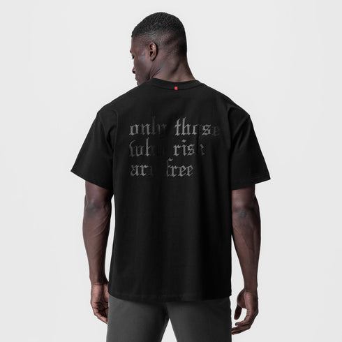 0797. Tech Essential™ Relaxed Tee - Black/Black "OTWR"