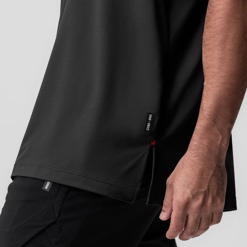 0822. AeroSilver® Oversized Tee - Black "RP"