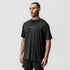 0822. AeroSilver® Oversized Tee - Black "RP"
