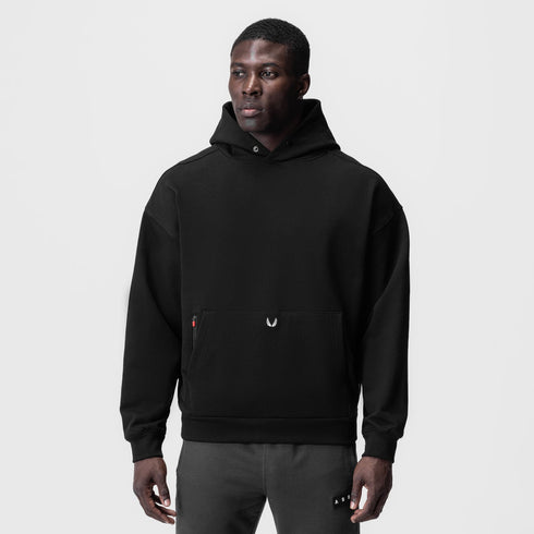 0874. Tech-Terry™ Zip Pocket Hoodie - Black/White "OTWR"