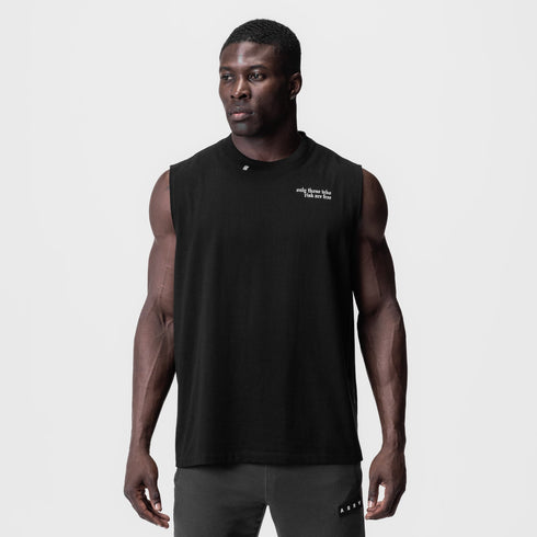 0807. Tech Essential™ Relaxed Cutoff - Black "Brush Wings/ASRV"