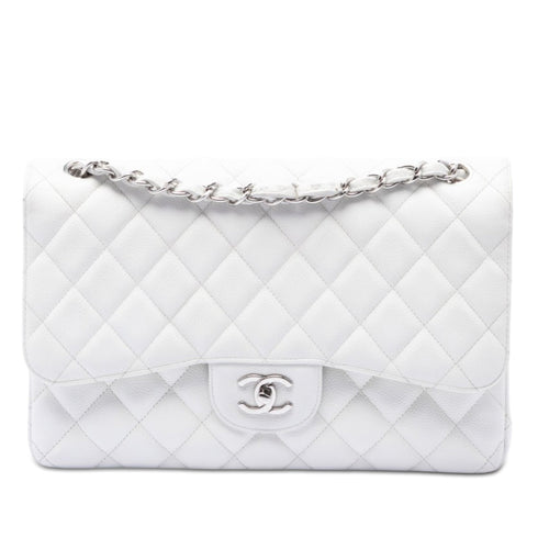 Classic Double Flap Bag Quilted Caviar Jumbo