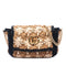 GG Marmont Flap Bag Raffia Small