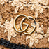 GG Marmont Flap Bag Raffia Small