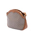 Vintage Saddle Flap Shoulder Bag Macadam Coated Canvas Small