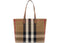Burberry London Check Canvas Medium Tote Bag Beige