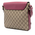 Flap Messenger Bag GG Coated Canvas with Leather Medium
