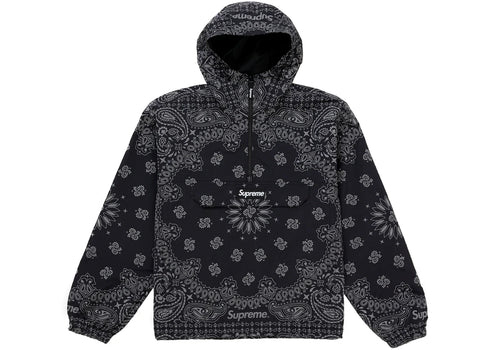 Supreme Reflective Bandana Anorak Black