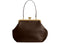 Coach Large Kisslock Frame Bag Brass/Dark Brown