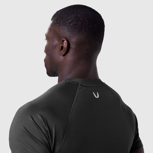 0660. AeroSilver® Established Tee - Black "Blade"