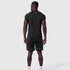 0660. AeroSilver® Established Tee - Black "Blade"