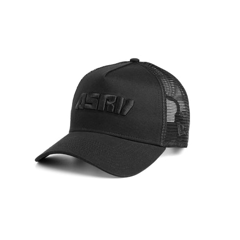 New Era® 9Forty® A-Frame Trucker Hat - Black/Black "Blade"
