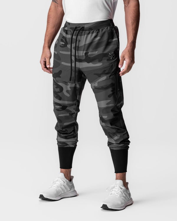 0690. Tetra-Lite® Tech High Rib Jogger - Black Camo "Cyber"