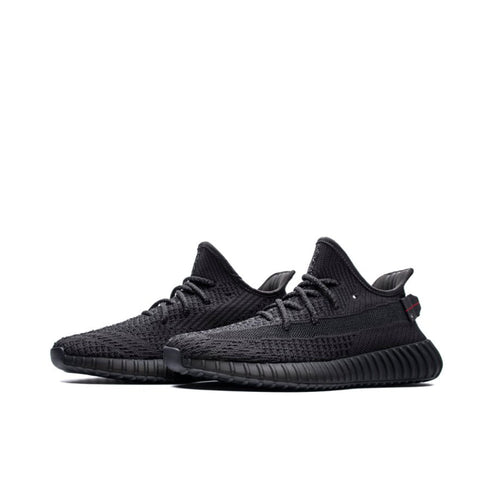 YZY Boost 350 V2 "Triple Black Matte" Sneakers (Non-Reflective) - Best Quality