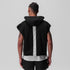 0844. Tech Essential™ Raw Hem Cutoff Hoodie - Black