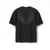 1208. Tech Essential™ Oversized Boxy Tee - Black "Future"