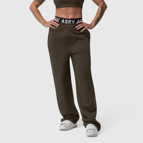 W034. Sorona® Terry Straight Leg Sweats - Dark Earth