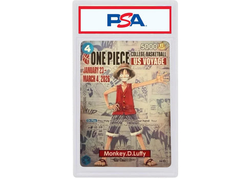 Monkey.D.Luffy 2026 One Piece College Basketball US Vonage (PSA Graded)