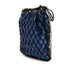 Fishnet Chain Crossbody Bag Woven Leather and Satin
