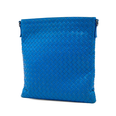 Flat Messenger Bag Intrecciato Nappa Medium
