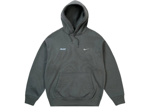 Palace x Nike Font Swoosh Hoodie Charcoal