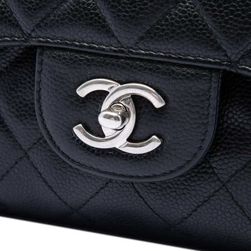 Classic Double Flap Bag Quilted Caviar Jumbo