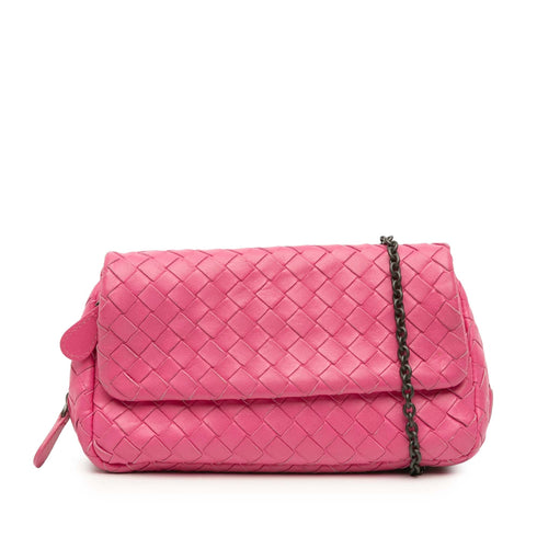 Expandable Chain Crossbody Bag Intrecciato Nappa Small