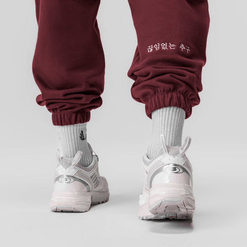 0655. Tech-Terry™ Oversized Sweats - Crimson "Global"