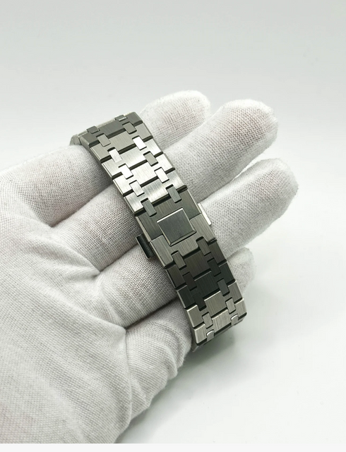 Seiko Mod Royal Oak Skeleton Black
