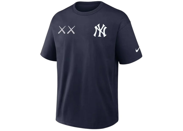 KAWS Nike MLB Fanatics Fest Elevated Max 90 New York Yankees Tee Collegiate Navy