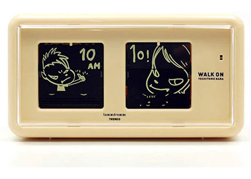 Yoshitomo Nara Walk On Flip Clock Yellow
