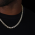 Clustered Tennis Chain (Gold) - 8mm