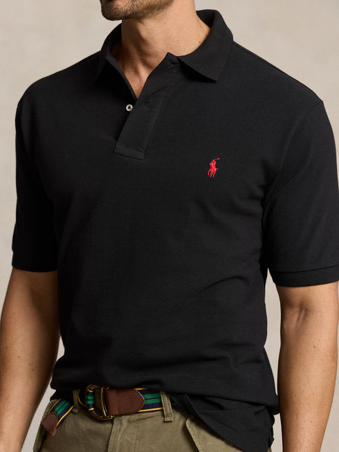 RALPH LAUREN The Iconic Mesh Polo Shirt Black