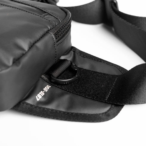 0197. Water Resistant Small Crossbody Bag - Black