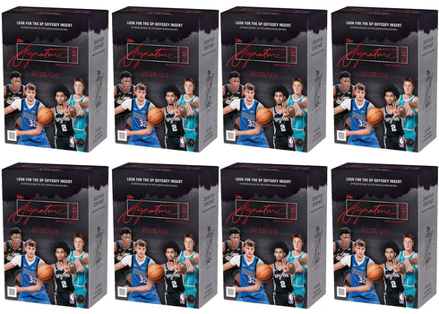 2025-26 Topps Signature Class Basketball Value Box 8x Lot